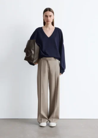 Wool Press-Crease Trousers