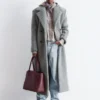 Wool Shearling Maxi Coat