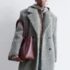 Wool Shearling Maxi Coat