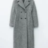 Wool Shearling Maxi Coat