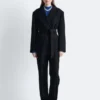 Wool Tie-Belt Blazer