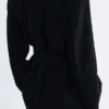 Wool Tie-Belt Blazer