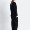 Wool Tie-Belt Blazer
