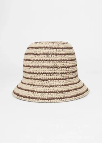 Woven Straw Bucket Hat