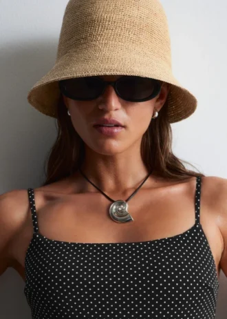 Woven Straw Bucket Hat
