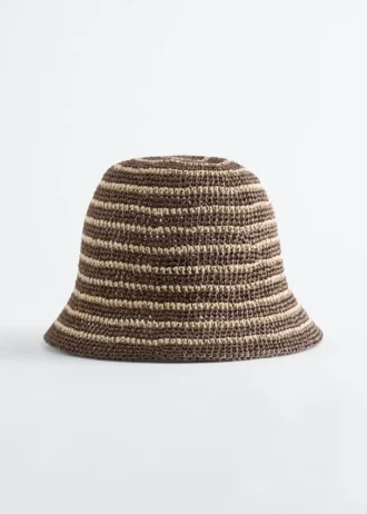Woven Straw Bucket Hat