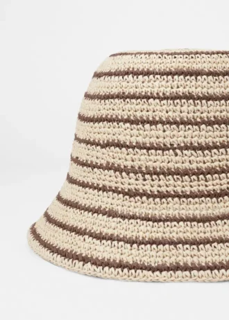 Woven Straw Bucket Hat