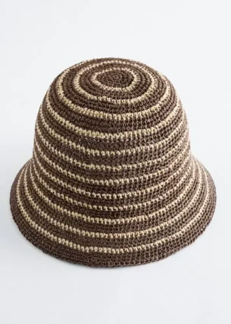 Woven Straw Bucket Hat