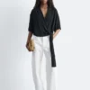 Wrap-Front Blouse
