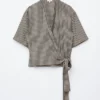 Wrap-Front Blouse