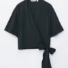 Wrap-Front Blouse