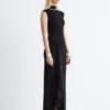 Wrap-Front Midi Dress