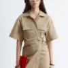 Wrap-Front Mini Dress