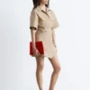 Wrap-Front Mini Dress