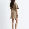 Wrap-Front Mini Dress