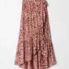 Wrap Midi Skirt
