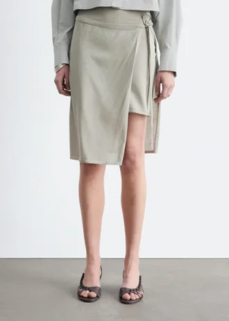Wrap Midi Skirt