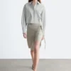 Wrap Midi Skirt