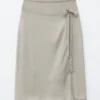 Wrap Midi Skirt