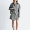 Wrap Shirt Mini Dress