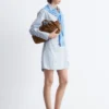 Wrap Shirt Mini Dress