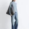 Zip-Up Turtleneck Cardigan