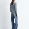 Zip-Up Turtleneck Cardigan
