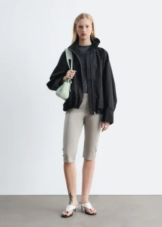Zip-Up Twill Jacket
