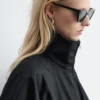 Zip-Up Twill Jacket
