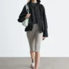 Zip-Up Twill Jacket