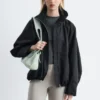 Zip-Up Twill Jacket
