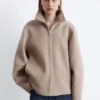 Zip-Up Wool Jacket