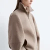 Zip-Up Wool Jacket